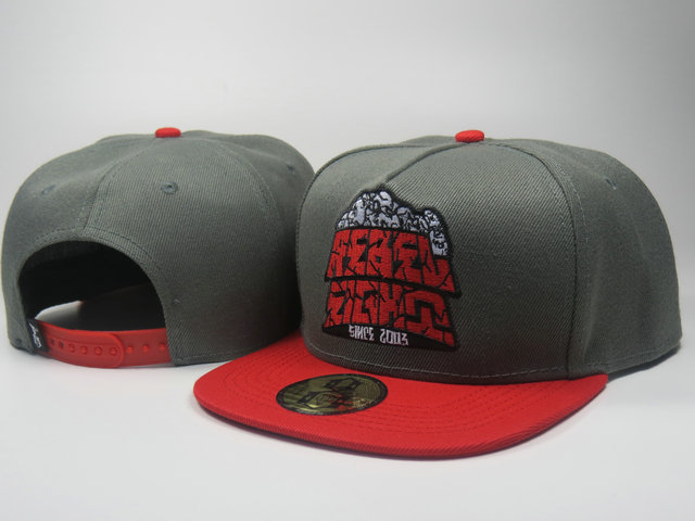 Rebel8 Grey Snapback Hat LS 1